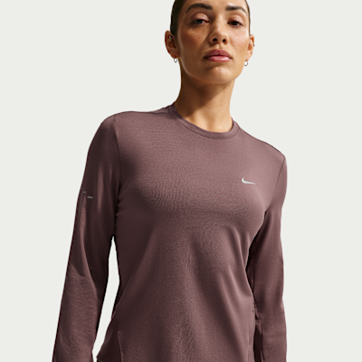 トップス run Nike Swift Women's Dri-FIT UV Long-Sleeve Crew-Neck Running Top